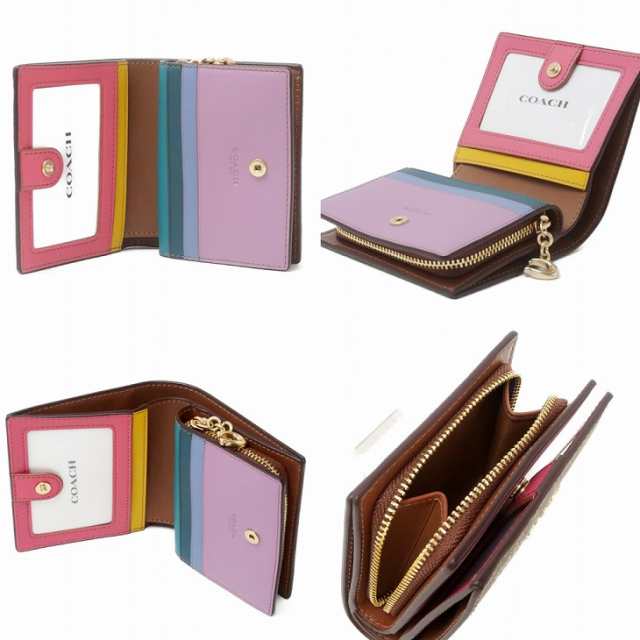 コーチ COACH 財布 レディース 二つ折り財布 レザー シグネチャー 