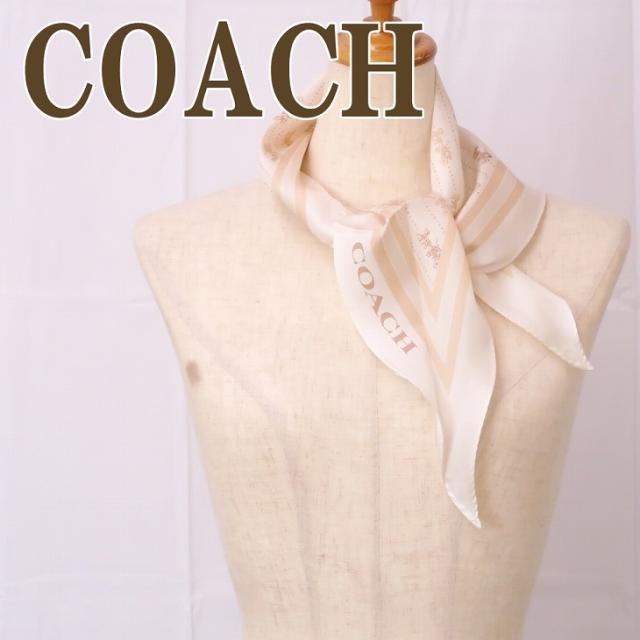 コーチ COACH スカーフ レディース ダイヤモンドスカーフ シルク チョークホワイト ホースキャリッジ 馬車 C4001CHK 【ネコポス】 ブランド 人気