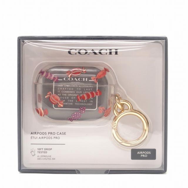 コーチ COACH バッグチャーム キーリング レディース キーホルダー AirPods Pro ケース エアポッズ プロ ケース イヤホン イヤフォン 可愛い おしゃれ C8085PSF 【ネコポス】 ブランド 人気_1
