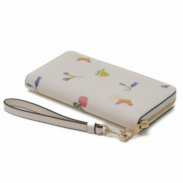 コーチ COACH 財布 レディース 長財布 ストラップ ラウンドファスナー 花 蝶 フルーツ C8336IMCAH ブランド 人気_2