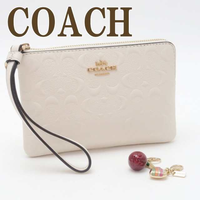 コーチ COACH ポーチ 財布 ハンドポーチ リストレット ハート リンゴ