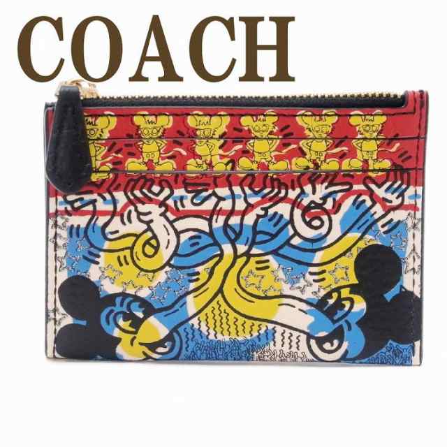 コーチ COACH 財布 レディース キーケース キーリング コインケース カードケース IDケース 定期入れ 小銭入れ ディズニー コラボ ミッキ