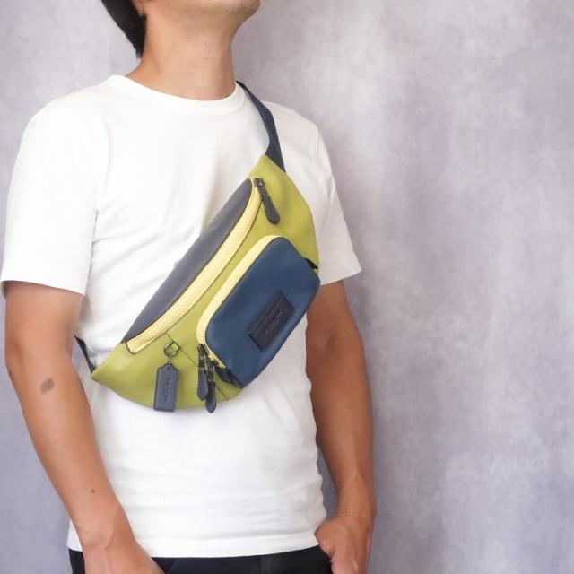コーチ COACH バッグ メンズ ショルダーバッグ 斜めがけ ウエストバッグ レザー C8132QBTP3 ブランド 人気_1