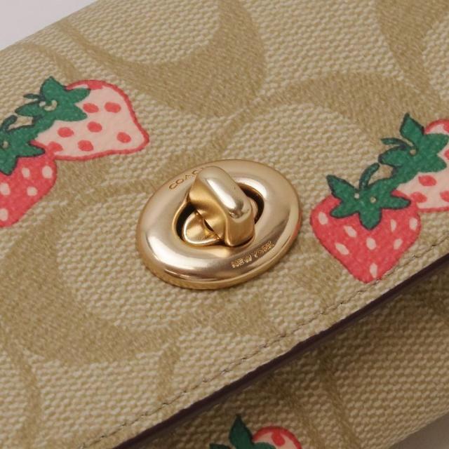 コーチ COACH サングラスケース レディース 眼鏡ケース アイウェアケース ピンク イチゴ 苺 いちご ストロベリー シグネチャー CB614IMOT4 ブランド 人気