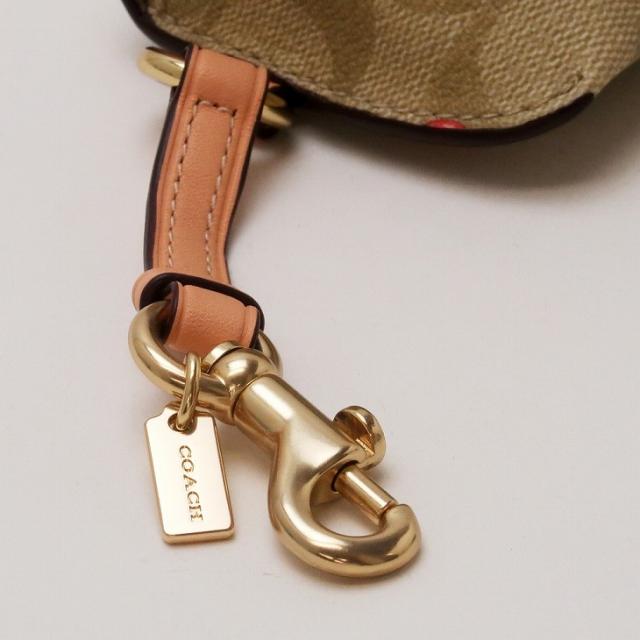 コーチ COACH サングラスケース レディース 眼鏡ケース アイウェアケース ピンク イチゴ 苺 いちご ストロベリー シグネチャー CB614IMOT4 ブランド 人気