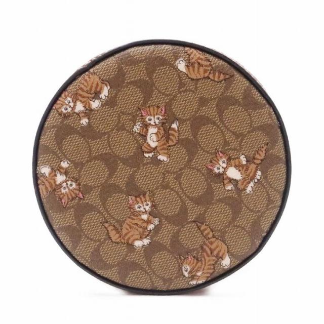 コーチ COACH ジュエリーケース レディース ジュエリーポーチ ジュエリーボックス ケース 時計ケース トラベルポーチ シグネチャー キャット 猫 CC471IME7V ブランド 人気_1