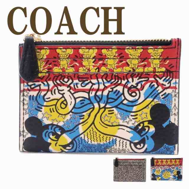 コーチ COACH 財布 レディース キーケース キーリング コインケース カードケース IDケース 定期入れ 小銭入れ ディズニー コラボ ミッキ