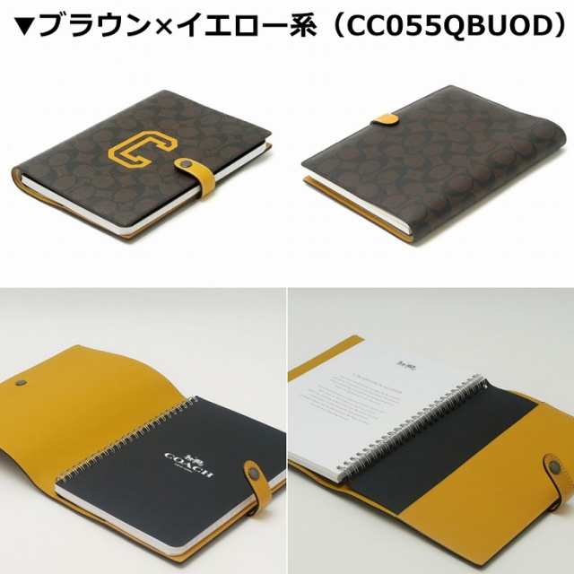 コーチ COACH ブックカバー ノートカバー メンズ ノートブック ノート ...