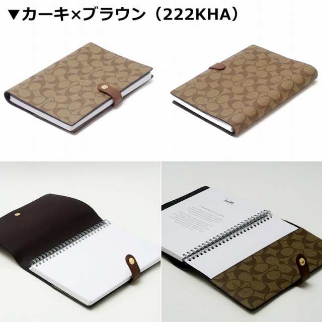 コーチ COACH ブックカバー ノートカバー メンズ ノートブック ノート 