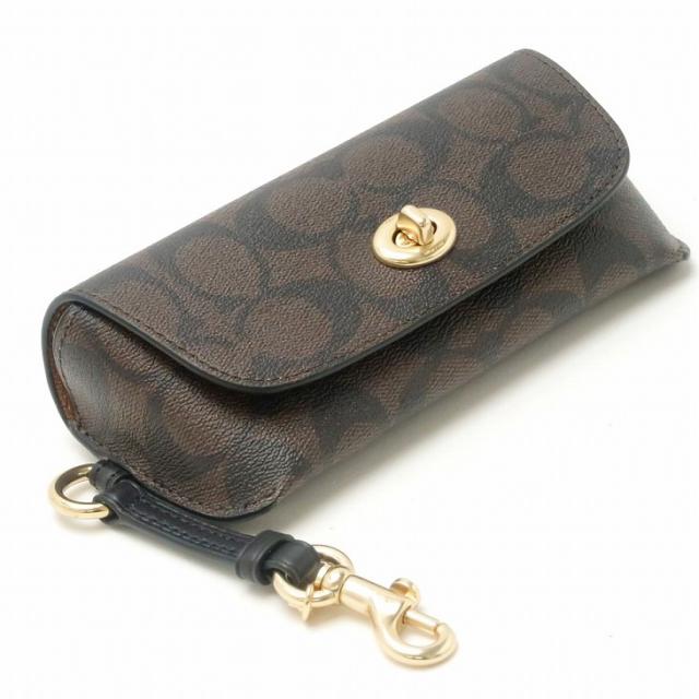 コーチ COACH サングラスケース メンズ レディース 眼鏡ケース アイウェアケース シグネチャー レザー 73639IMAA8 ブランド 人気