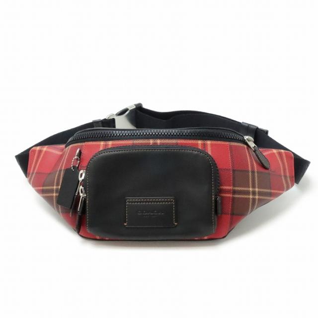 コーチ COACH バッグ メンズ ショルダーバッグ 斜めがけ ウエストバッグ レザー チェック CC031SVPM0 ブランド 人気_3