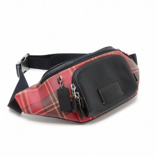 コーチ COACH バッグ メンズ ショルダーバッグ 斜めがけ ウエストバッグ レザー チェック CC031SVPM0 ブランド 人気_4