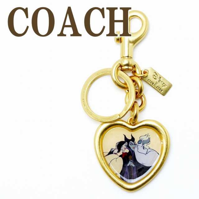 コーチ COACH キーホルダー レディース キーリング ディズニー コラボ ヴィランズ ハート CC316IML38 【ネコポス】 ブランド 人気