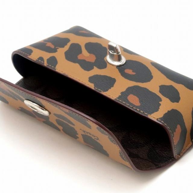 コーチ COACH サングラスケース メンズ レディース 眼鏡ケース アイウェアケース シグネチャー レザー  アニマル レオパード CC950SVN2R ブランド 人気 コーチ COACH サングラスケース メンズ レディース 眼鏡ケース アイ