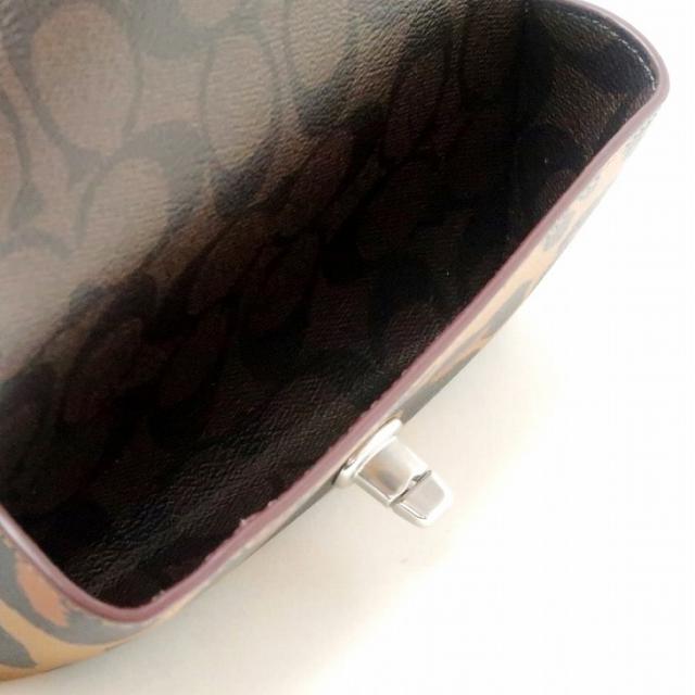 コーチ COACH サングラスケース メンズ レディース 眼鏡ケース アイウェアケース シグネチャー レザー アニマル レオパード CC950SVN2R ブランド 人気