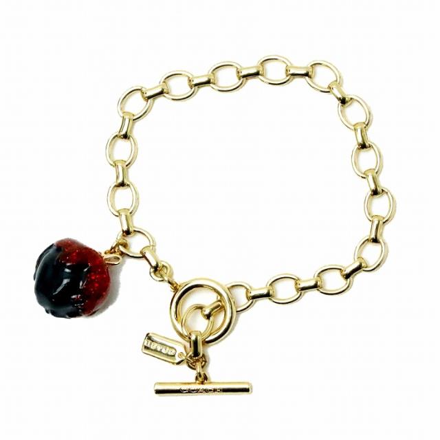 コーチ COACH ブレスレット レディース チェーン 白雪姫 毒リンゴ ヴィランズ ディズニー コラボ アクセサリー CD810GDRD ブランド 人気_3
