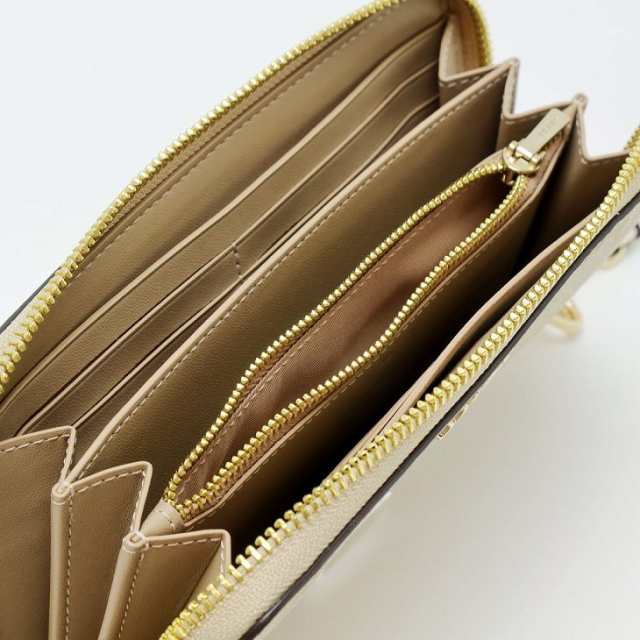 コーチ COACH 財布 レディース 長財布 花柄 ストラップ ラウンド