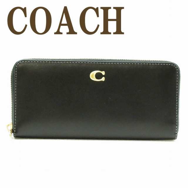 コーチ COACH 財布 長財布 レディース ラグジュアリー スリム スムースレザー アコーディオンジップ ラウンドファスナーCH822B4BK ブランド 人気