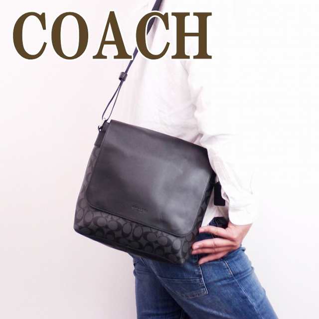 【訳あり】 コーチ COACH バッグ メンズ ショルダーバッグ 斜め掛け シグネチャー 54771CQBK ブランド 人気