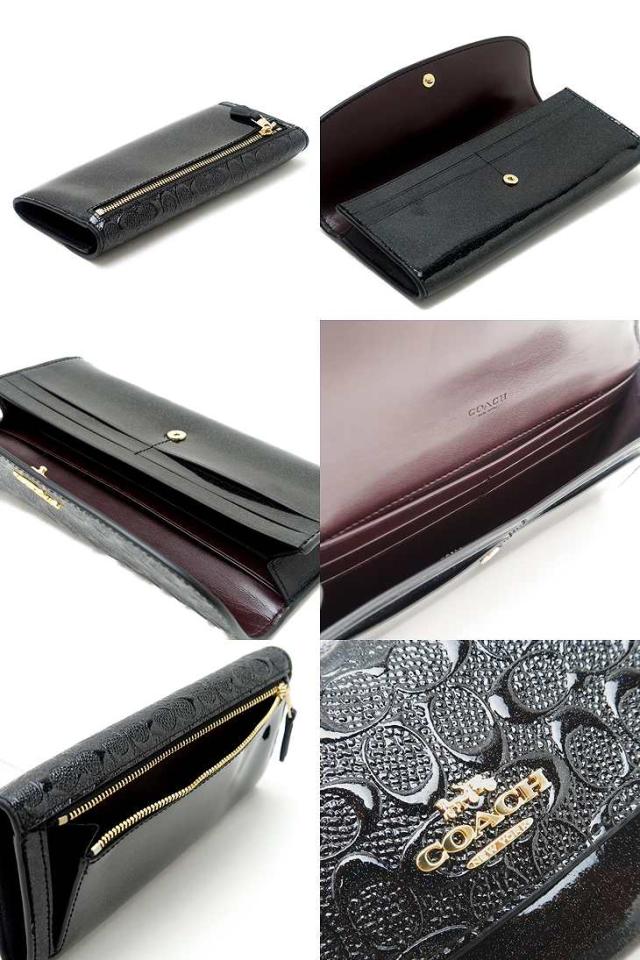 コーチ 財布 Coach レディース 長財布 パテントレザー シグネチャー フラップ 26814imblk ブランド 人気の通販はau Pay マーケット 贅沢屋