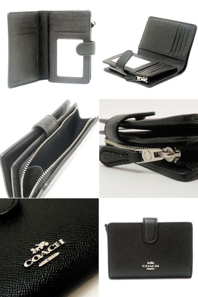 コーチ COACH 財布 二つ折り財布 レディース レザー ブラック黒 11484SVBK ブランド 人気_3