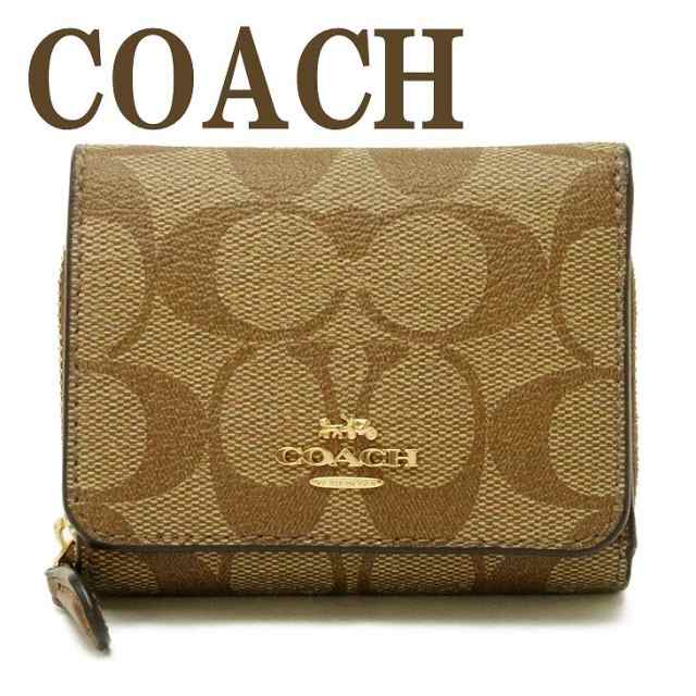 コーチ 財布 COACH 三つ折り 財布 レディース レザー シグネチャー