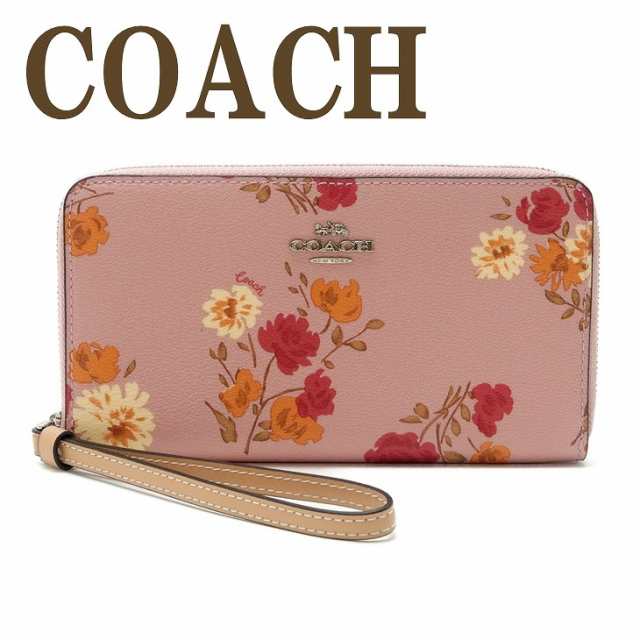 コーチ Coach 財布 レディース 長財布 花柄 ピンク ラウンドファスナー Iphoneケース svou7 ブランド 人気の通販はau Pay マーケット 贅沢屋