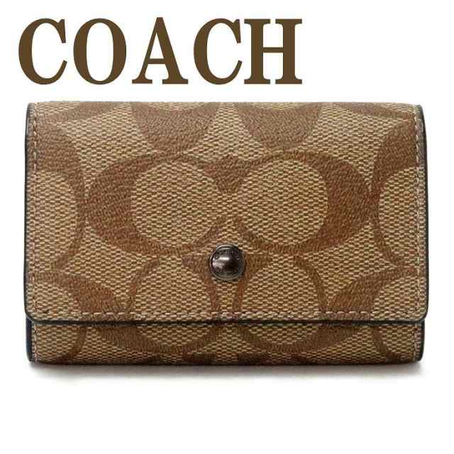 コーチ COACH メンズ キーケース キーリング 5連 シグネチャー78675QBTN2 【ネコポス】 ブランド 人気