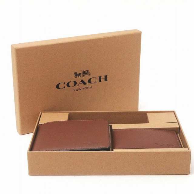 コーチ COACH 財布 メンズ 二つ折り財布 カードケース キーリング 3点