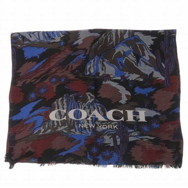 コーチ COACH メンズ マフラー ストール ウール 大判 スカーフ