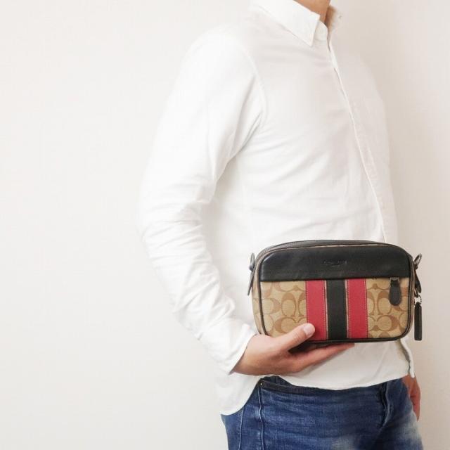 コーチ COACH バッグ メンズ ショルダー セカンド クラッチバッグ ポーチ ブランド レザー シグネチャー 85037QBPO3 ブランド 人気_8