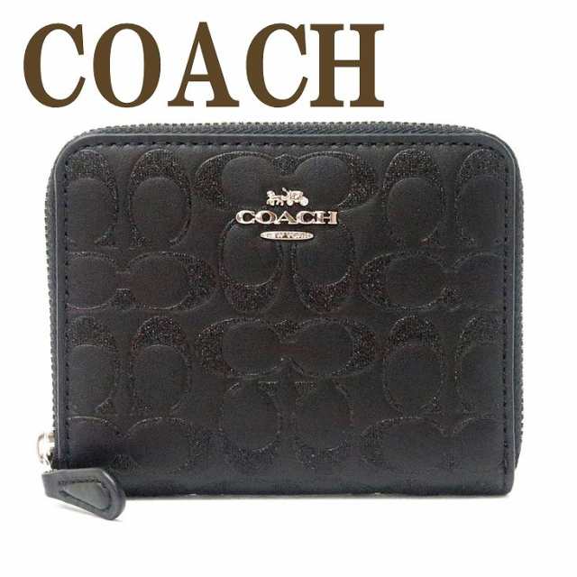 コーチ COACH 財布 レディース 二つ折り財布 シグネチャー 型押し ...