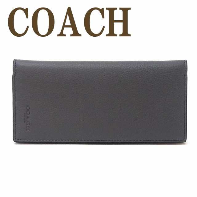 コーチ COACH 財布 メンズ 長財布 二つ折り 本革 レザー 91304QBQ9R