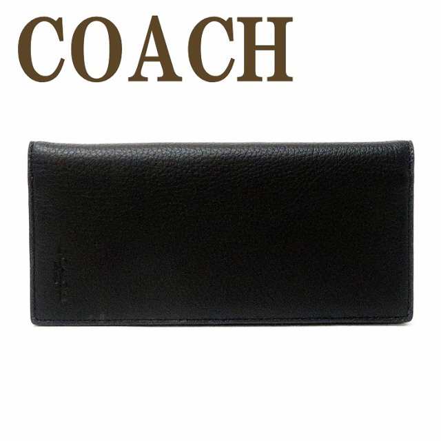 限定新品plus コーチ COACH 財布 メンズ 長財布 二つ折り 本革 レザー