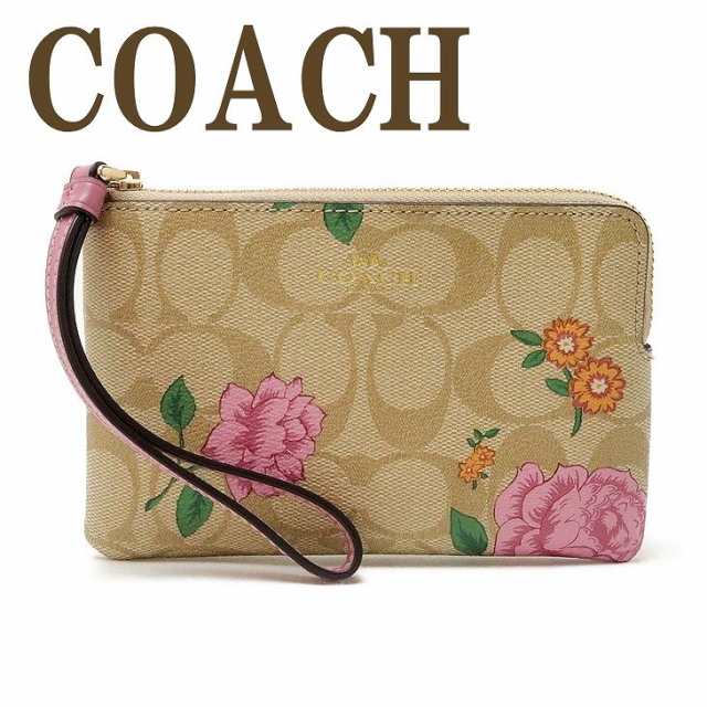 コーチ COACH ポーチ クラッチバッグ ハンドポーチ 財布 レディース リストレット 花柄 2973IME7V 【ネコポス】 ブランド 人気