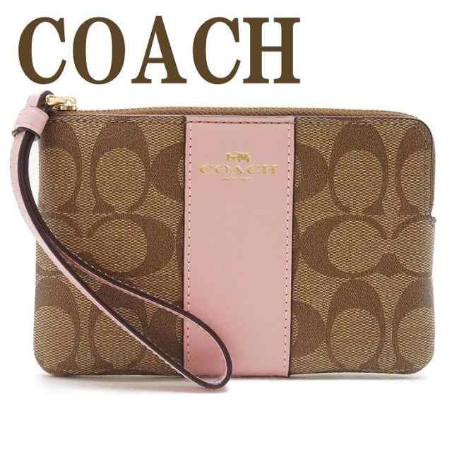 コーチ Coach ポーチ ハンドポーチ リストレット クラッチ 財布 ハンドバッグ レディース シグネチャー ピンク impwd ネコポス の通販はau Pay マーケット 贅沢屋