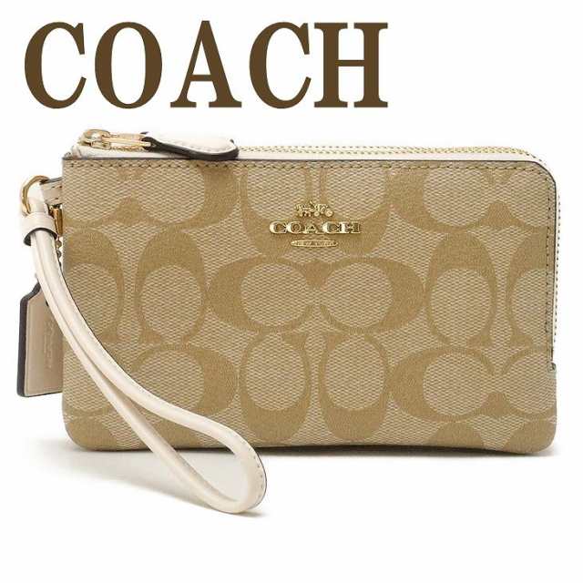 コーチ COACH ポーチ ハンドポーチ リストレット 財布 リストレット シグネチャー 87591IMDQC 【ネコポス】 ブランド 人気