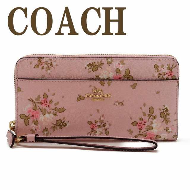 コーチ Coach 財布 レディース 長財布 花柄 ストラップ ラウンドファスナー ピンク レザー 966imokv ブランド 人気の通販はau Pay マーケット 贅沢屋