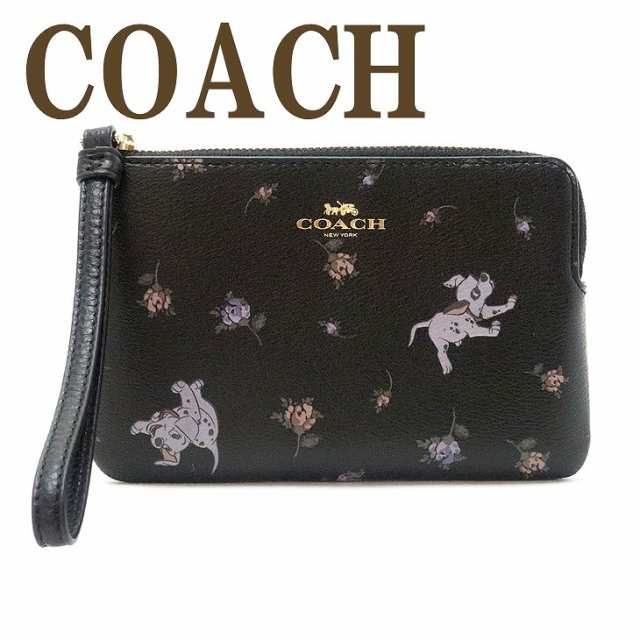 コーチ Coach ポーチ レディース 財布 ハンドポーチ スマホケース リストレット レザー ディズニー 101匹わんちゃん コラボ 花柄 ブラッの通販はau Pay マーケット 贅沢屋