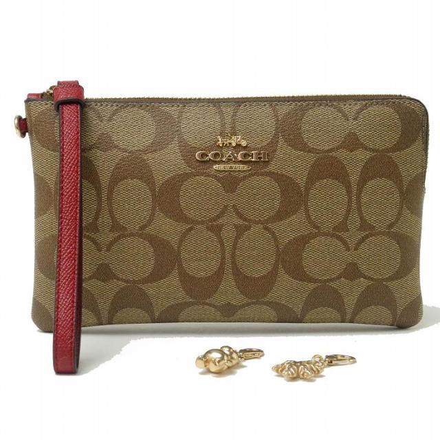 コーチ COACH ポーチ 財布 ハンドポーチ リストレット 限定ギフトセット シグネチャー チャーム クマ ベアー 雪 結晶 スノーフレーク C1748IMS5J ブランド 人気 コーチ COACH ポーチ 財布 ハンドポーチ リストレット 限定ギフト