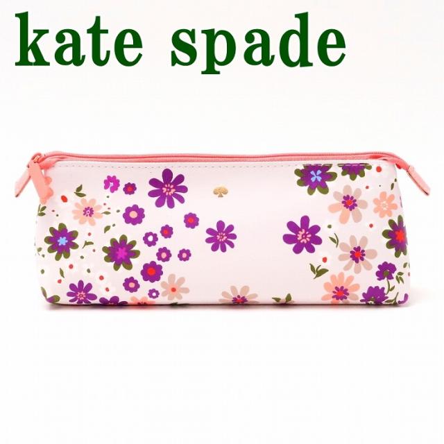 ケイトスペード kate spade ペンシルポーチ L字ファスナー ケース 筆箱 豪華6点セット小物 ピンク 花柄 フローラル KS-203032 ブランド 人気