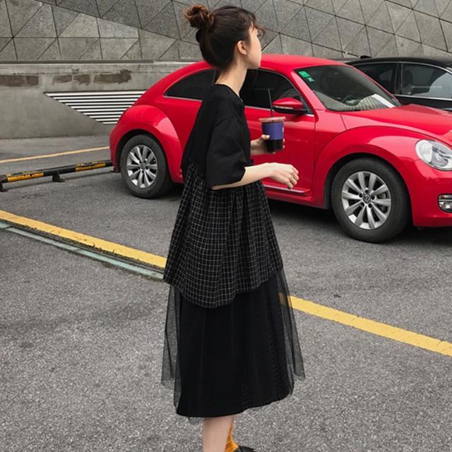 送料無料 発注品 レイヤードチェックワンピース ロングワンピース チュニック ホワイト ブラック 黒 白 フリル チュールレース ティアーの通販はau Pay マーケット Sobre ソブレ キャバドレス スーツ専門店