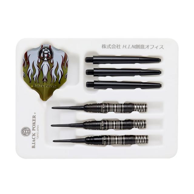 【送料無料】火の鳥 DARTS JAPAN TOKYO BLACK POKER BARREL ALCHEMY Series 90T NONA 2BA