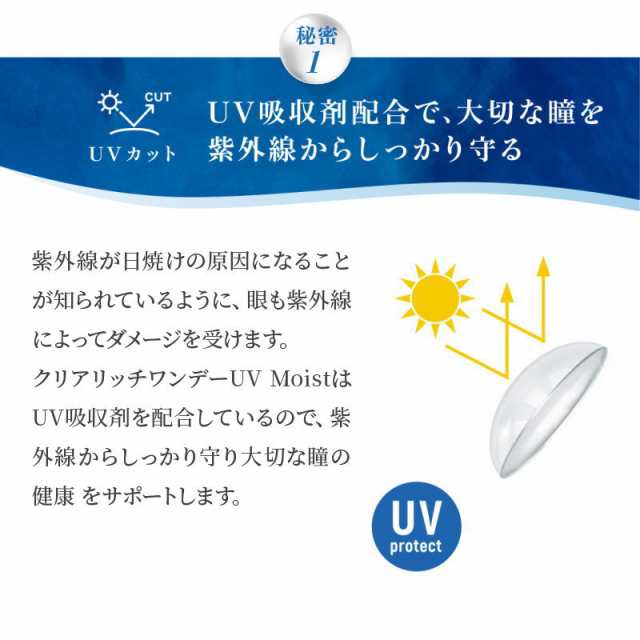 無料サンプルOK コンタクト クリアリッチ ワンデー UV 1箱30枚 1日