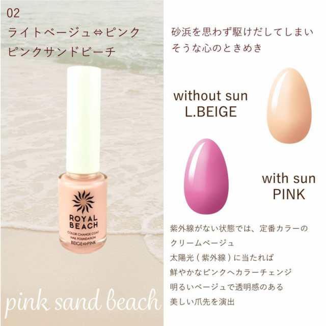 ネイル ファンデーション Royalbeach 太陽光で色が変わる マニキュア 容量8ml 保湿成分配合 爪 ケア ポリッシュ ネイル アート ツヤ感 プの通販はau Pay マーケット Clover Eyes