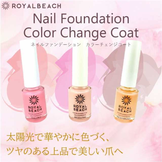 ネイル ファンデーション Royalbeach 太陽光で色が変わる マニキュア 容量8ml 保湿成分配合 爪 ケア ポリッシュ ネイル アート ツヤ感 プの通販はau Pay マーケット Clover Eyes