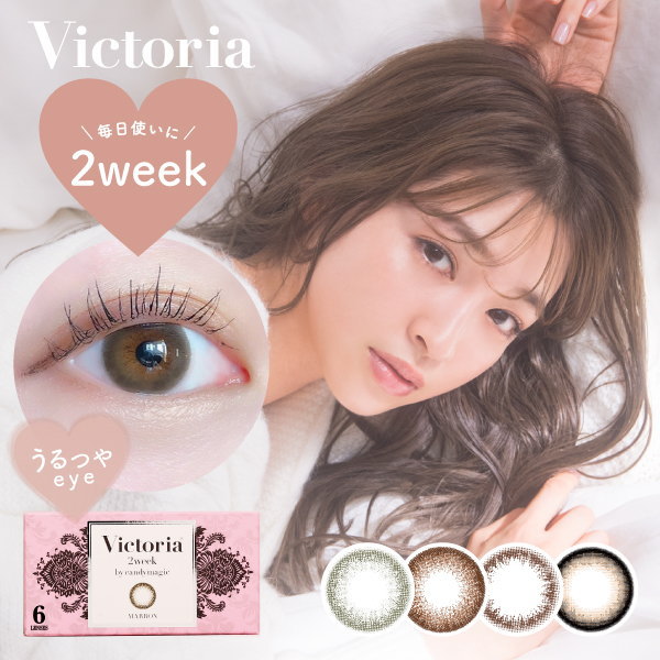 2箱セット カラコン ヴィクトリア ツーウィーク 1箱6枚 2週間交換 度あり 度なし Victoria 2week 大人 ナチュラル big_bc