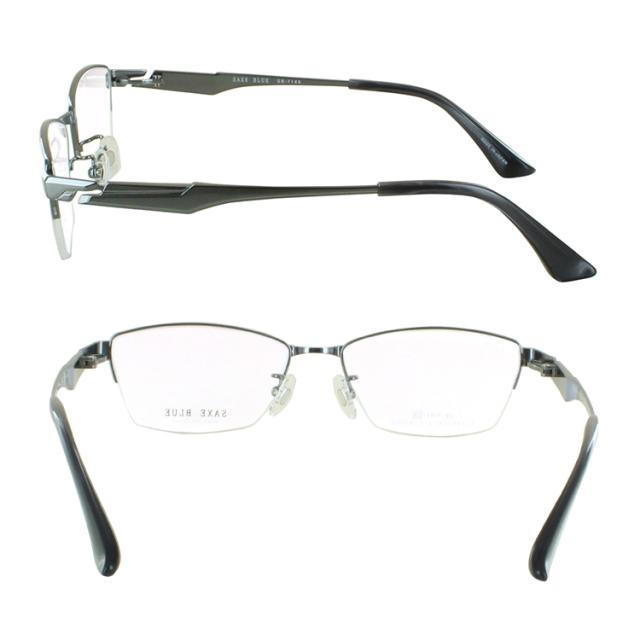 老眼鏡 おしゃれ メンズ 日本製 ブランド ザックスブルー リーディンググラス ハーフリム チタンフレーム 0.5から +0.25刻み 左右で異なる度数 乱視 SB-7146_9