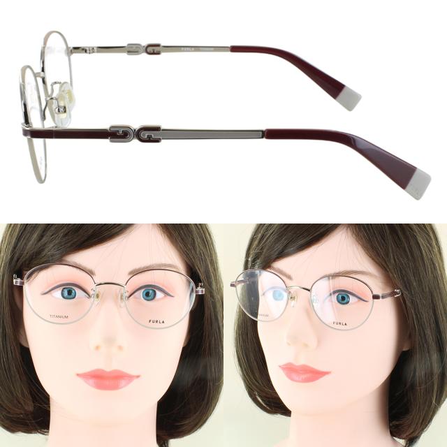 フルラ FURLA サングラス レディース ブランド UVカット 運転用 ドライブ  ボストン チタンフレーム 軽量 VFU965J 0S45 0A47 0586 ツートンカラー おしゃれ 可愛い グレー系 ブルー系 グリーン系 ブラウン系 紫外線99％カット UV400 紫外線対策 日差し 眩しさ 対策 フルラ FURLA サングラス レディース ブランド UVカット 薄い色 薄色