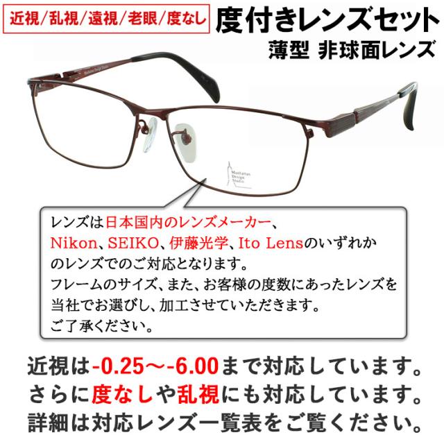 大きいサイズ ビッグサイズ メガネ 度付き 度あり 眼鏡 近視 乱視 度